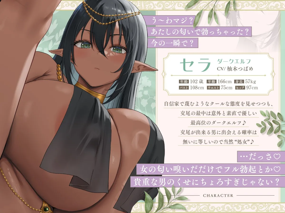 【約4時間×異世界ガチャ大当たり】〜転生先はスケベな白黒爆乳Wエルフにオホ声性交を迫られる世界でした♪〜チンポの価値が跳ね上がった搾精天国にてペット扱いな僕♪