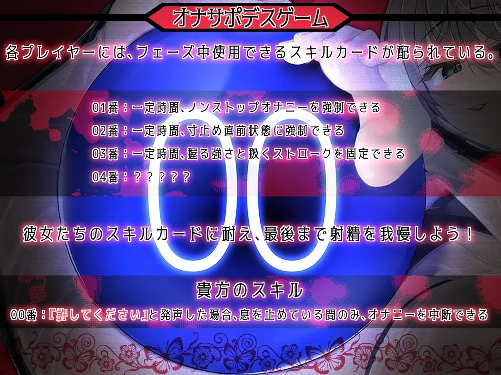 オナサポデスゲーム 数々の試練を突破し、4人のガキ相手に射精せずに脱出する音声