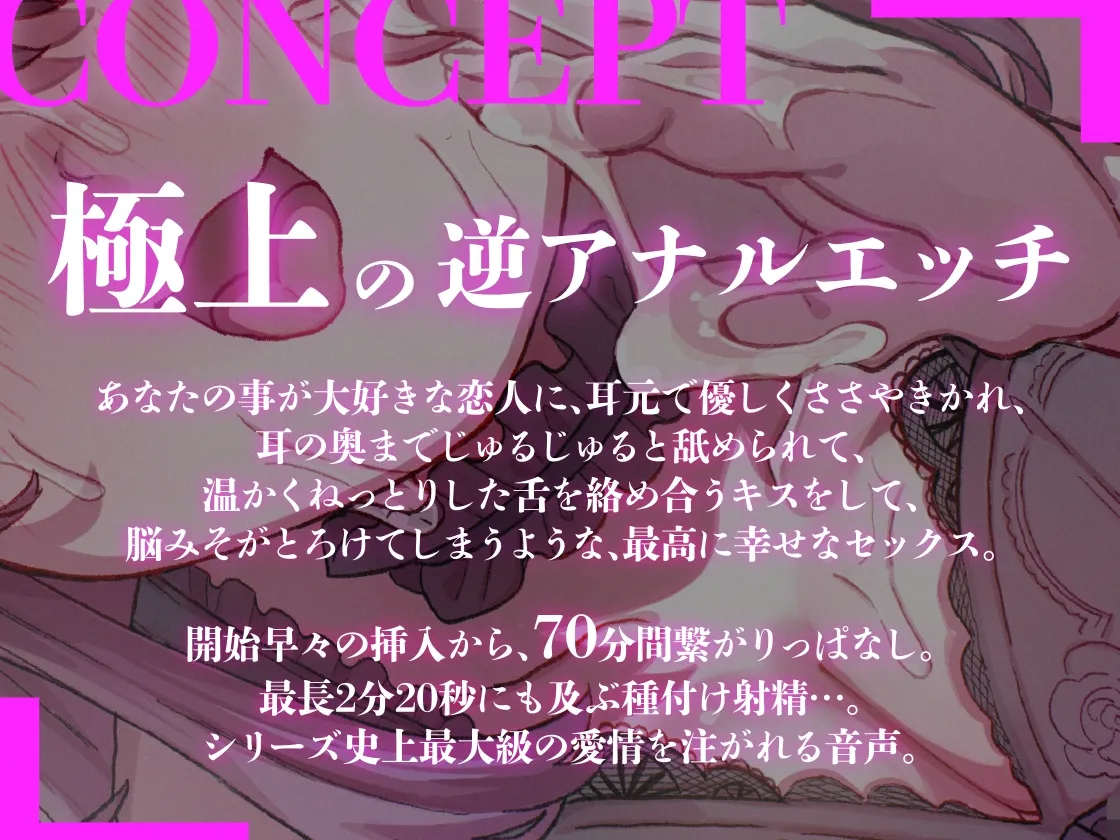 けだるげなふたなりの恋人にずっと耳元でささやかれながらメス堕ちする70分間