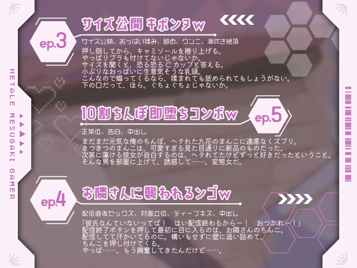 お隣さんのヘタレ系メスガキゲーマーが煽ってくるんで、見せつけたったら……w(KU100マイク収録作品) お隣さんのヘタレ系メスガキゲーマーが煽ってくるんで、見せつけたったら……w(KU100マイク収録作品)