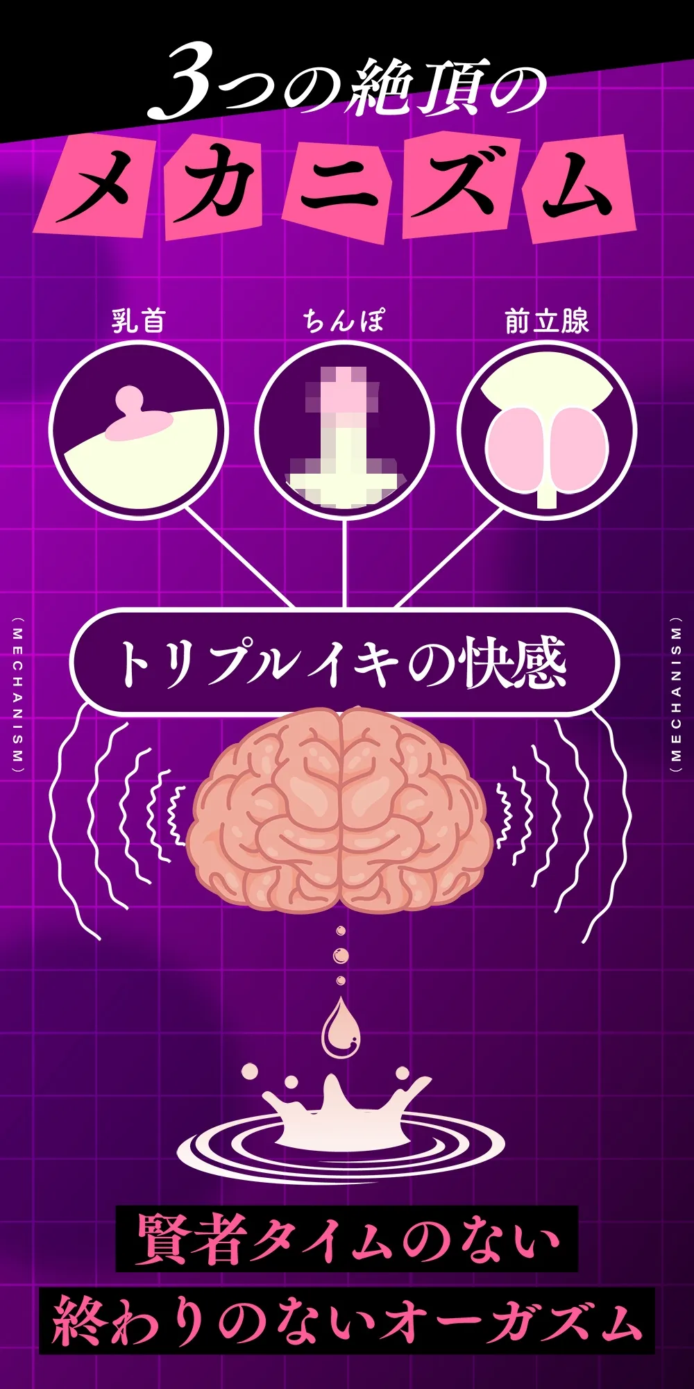ゼロから始める乳首イキ習得術！もう射精は不要になる?～快感無限ループ♪ 乳首・前立腺・ちんぽで絶頂トリップ～
