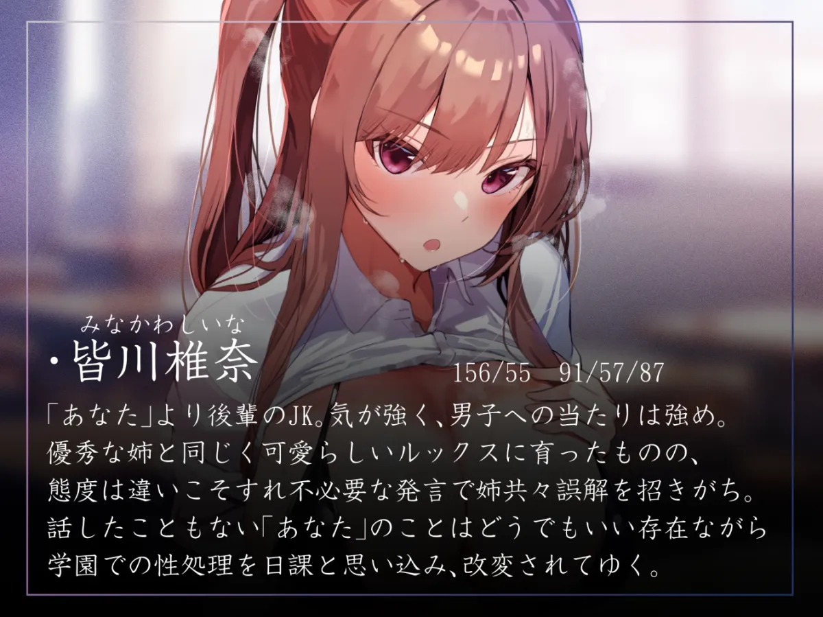 【常識改変特化】気が強いツンツン後輩女子を催眠で改変し、性処理奉仕を学園の責務と思わせたりいつでも生ハメ可能の担当係へ【過激な陵辱なし・やわマゾ責めあり】