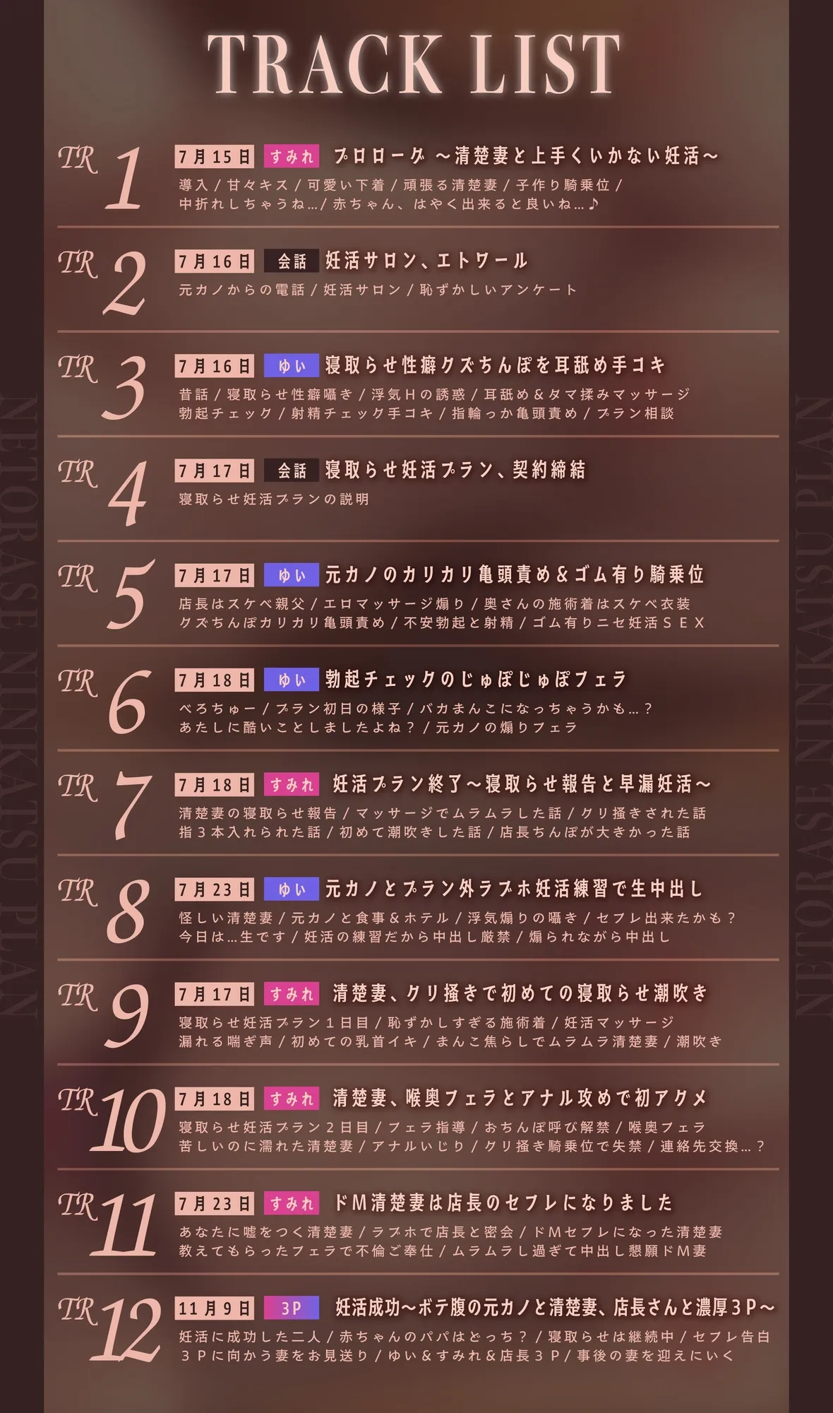 ✅5大購入特典付✅【妊活NTR】寝取らせ妊活プラン～ゆるふわ清楚オホ堕ち妻×元カノ生ハメ誘惑～【妊活成功…?ボテ腹3P】