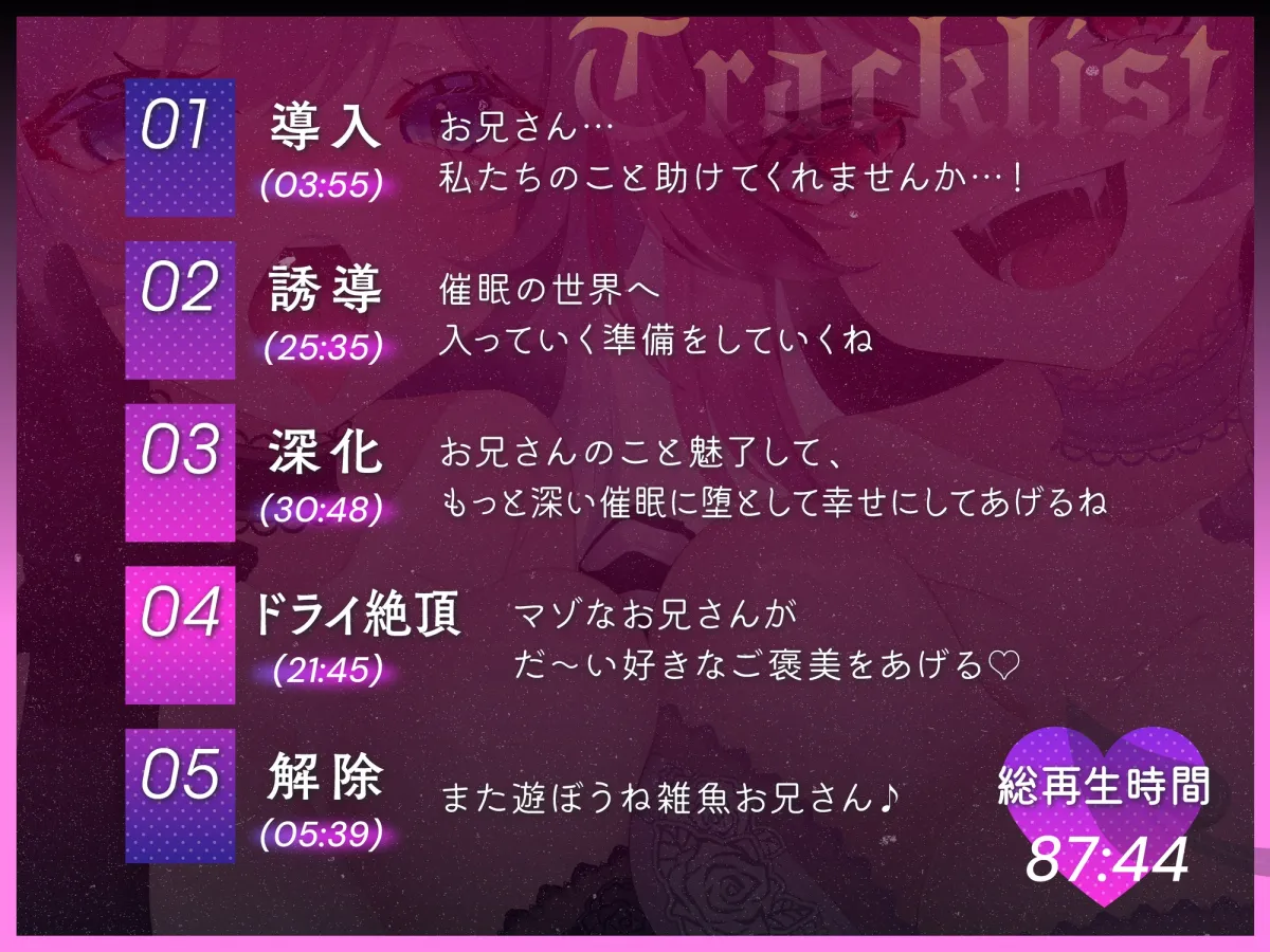 ❤からかわれるのは気持ちいい❤ メスガキサキュバスの双子からかい催眠