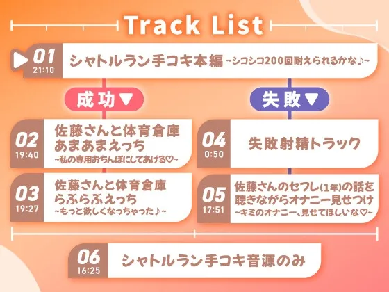 【14日間限定購入特典】令和最新版・体力テスト 〜シコシコ耐えられたら専用おちんぽにしてあげる♪ 【14日間限定購入特典】令和最新版・体力テスト 〜シコシコ耐えられたら専用おちんぽにしてあげる♪