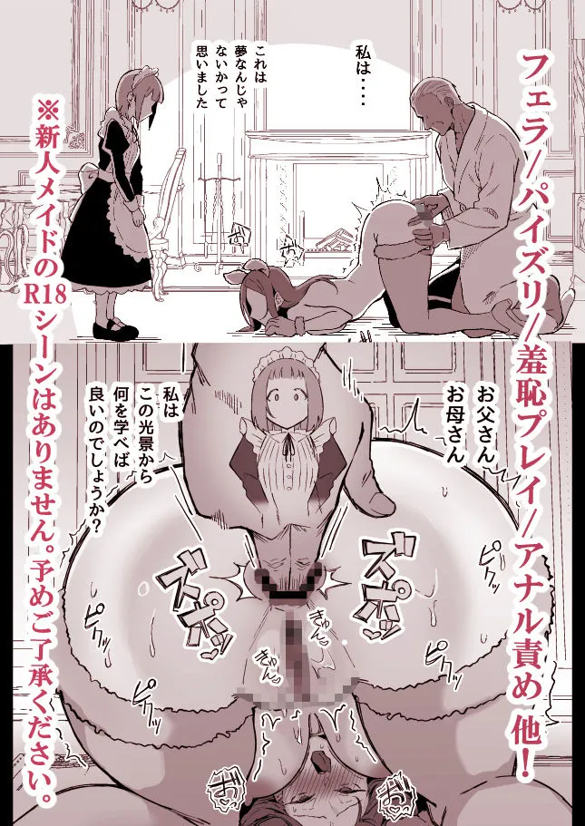 憧れの先輩メイド長の夜伽を見学