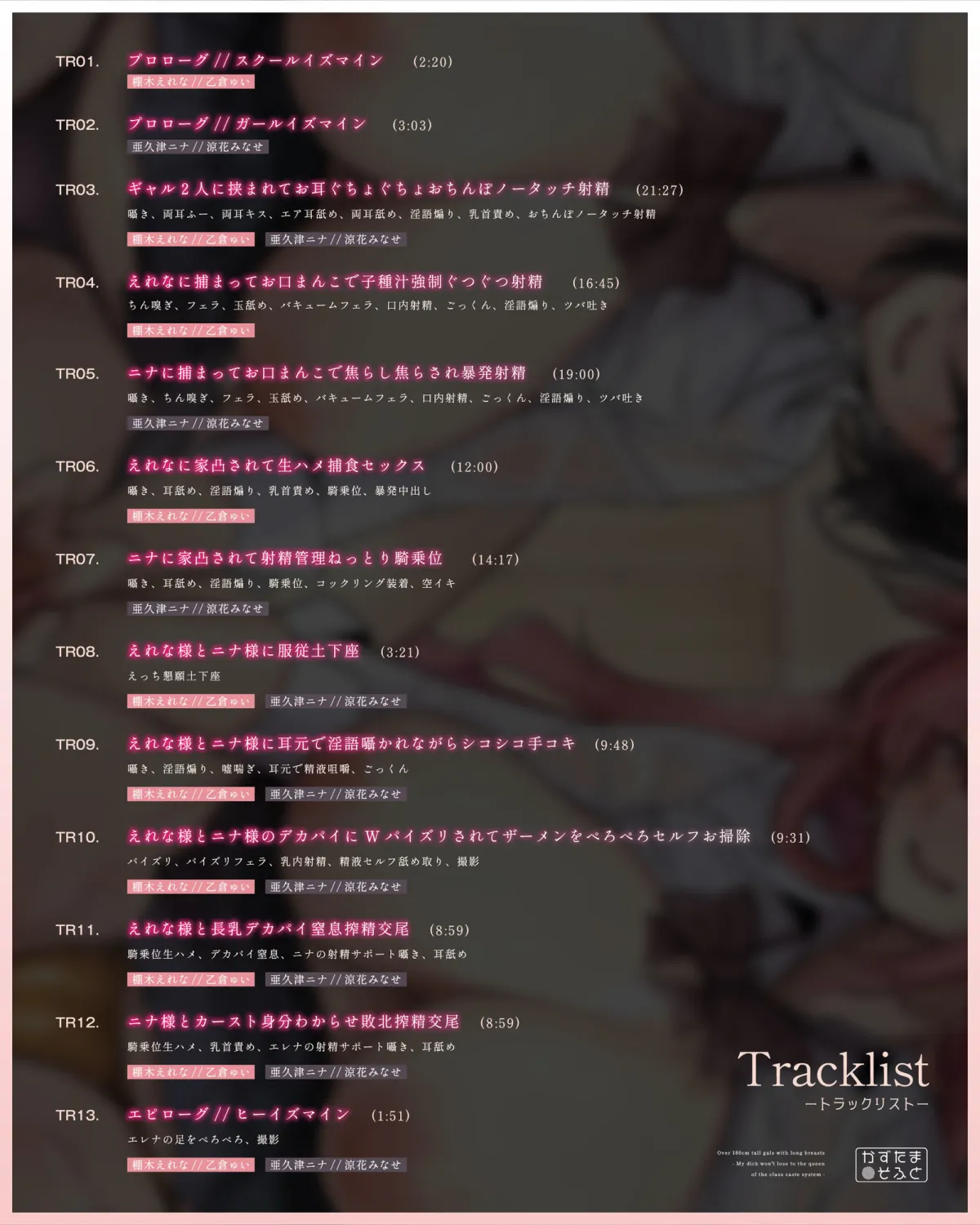 【1.5周年記念100円＆CG同時発売】180cm越え長乳高身長ギャルズ〜僕のおちんぽはクラスのカースト女王になんて負けない〜【KU100】