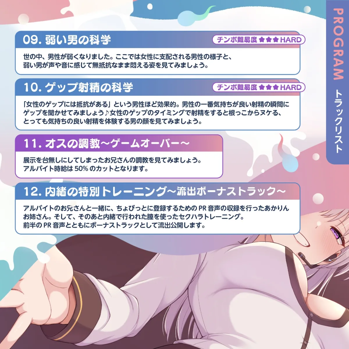 【脳トリップゲーム】「人間科学館」〜射精の科学・移動するシコシコボイスのリズムに合わせて射精を我慢しながら正社員を目指すアルバイト〜【★6/22までゲップ付き】