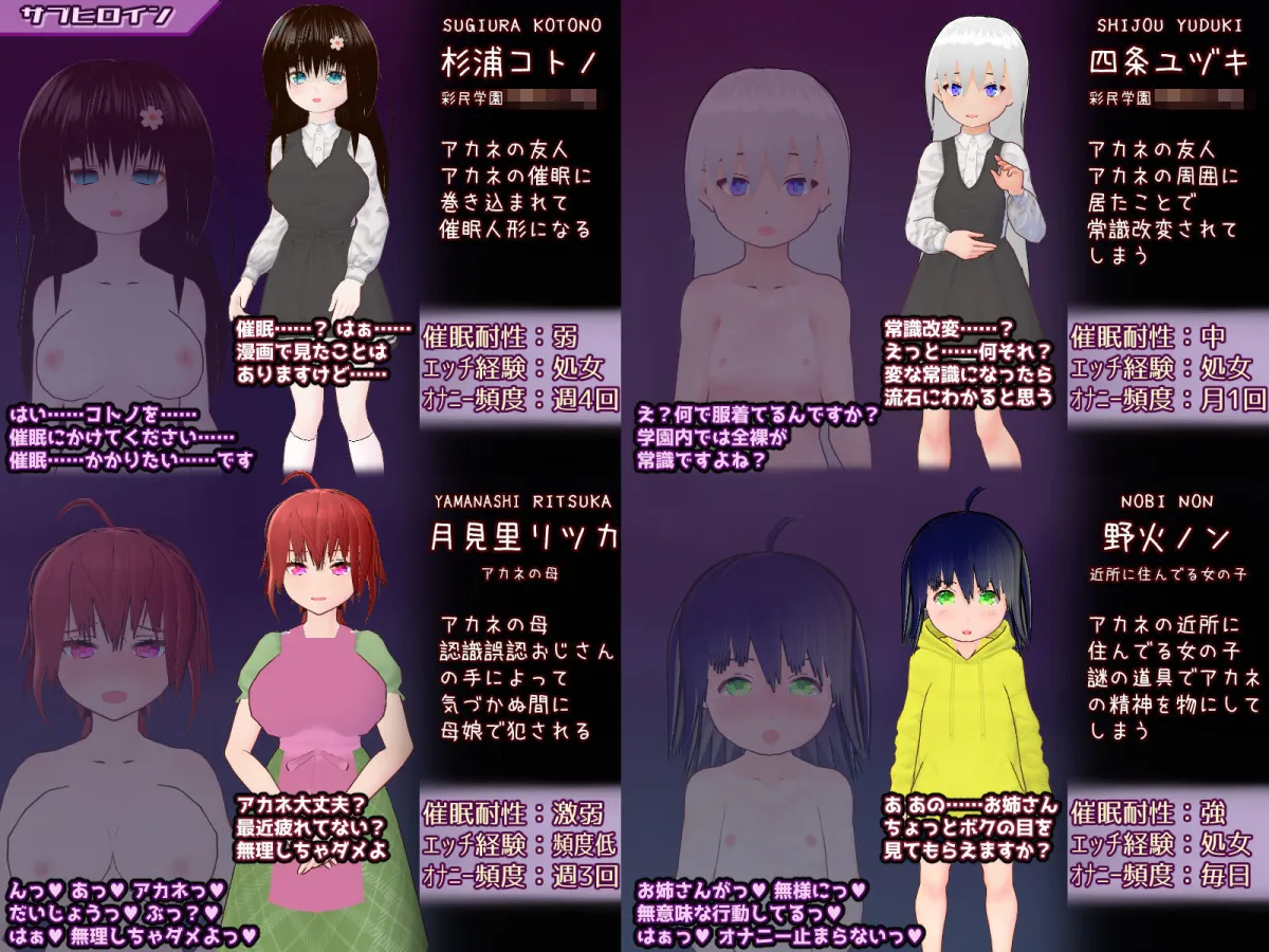 催眠改変すごろく〜催眠人形・常識改変・認識誤認・精神物品化〜