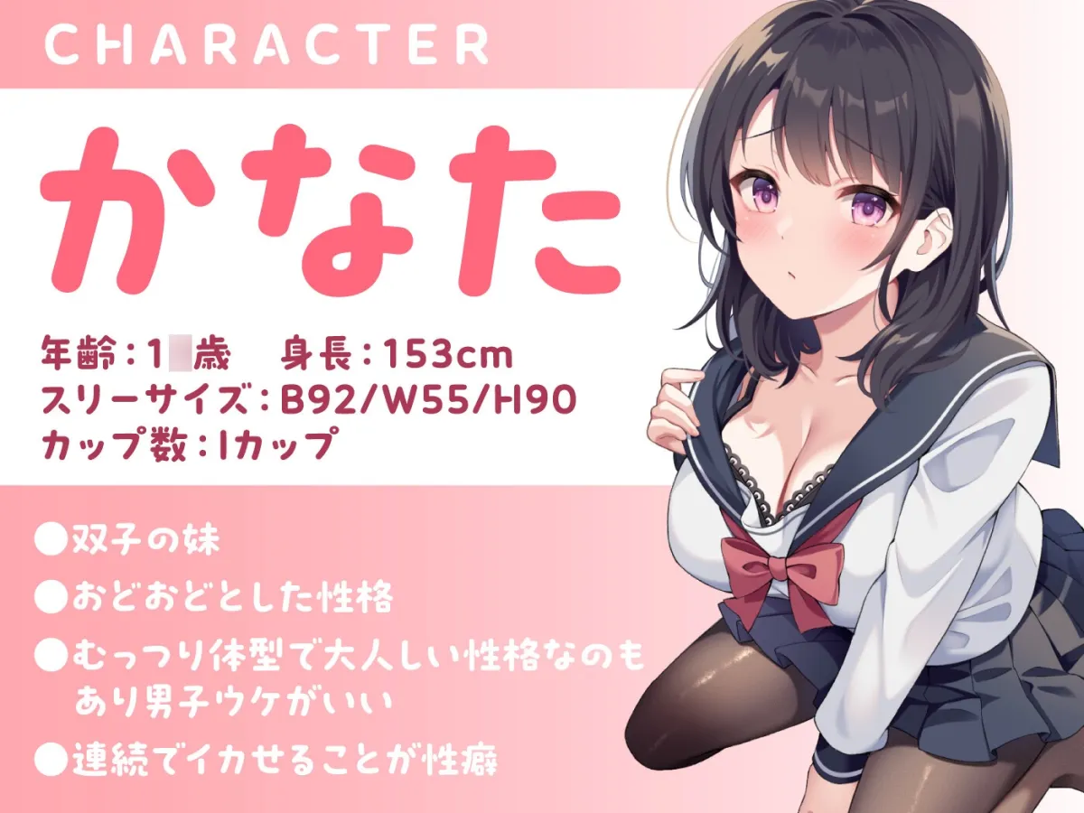 【期間限定55円】従妹の双子JKに搾られまくるハーレム性活〜爆乳美人2人の拗らせた愛〜＜KU100＞