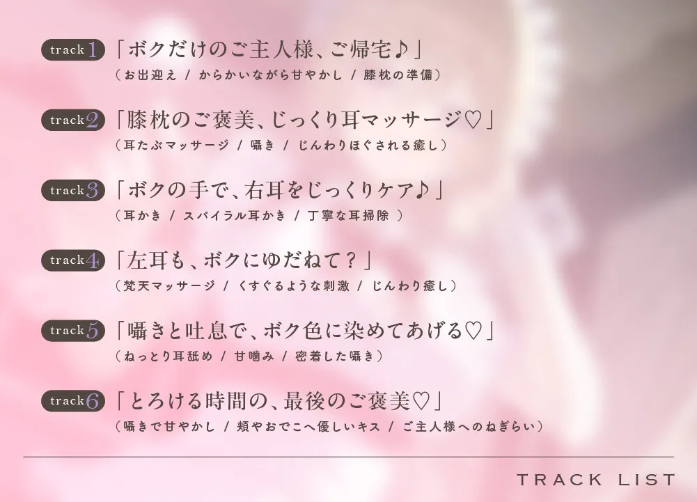 【こしょこしょ多め♡】クールな小悪魔ボクっこメイドの太ももの上で～お耳トロける♡たっぷり耳責めご奉仕フルコース♪～《えもこASMR》