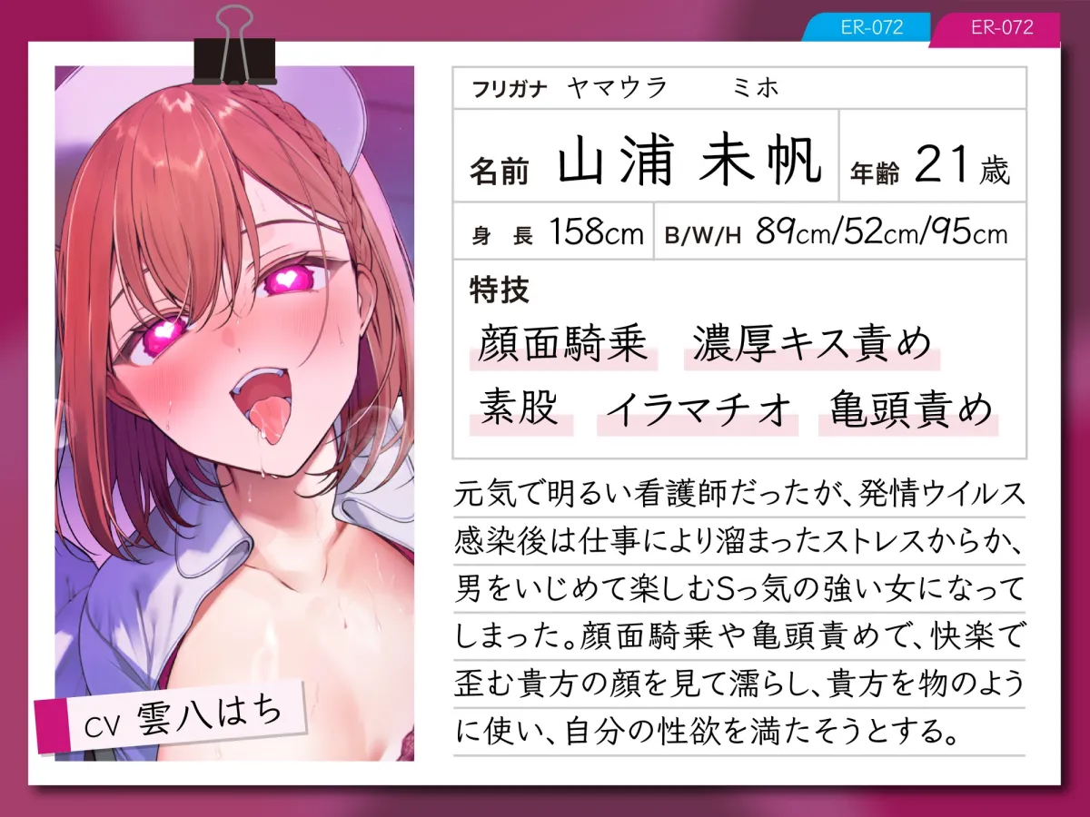 【逆レ】発情ウイルスパンデミック〜山奥の隔離病棟でウイルスでどすけべ変異したナース二人に犯される悪夢〜 【逆レ】発情ウイルスパンデミック〜山奥の隔離病棟でウイルスでどすけべ変異したナース二人に犯される悪夢〜