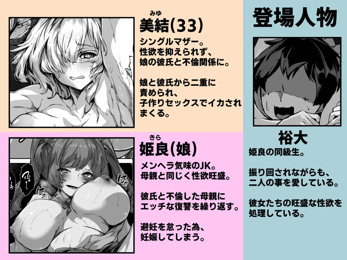 巨乳ママとメンヘラ彼女を親子丼にして孕ませる話・終 巨乳ママとメンヘラ彼女を親子丼にして孕ませる話・終