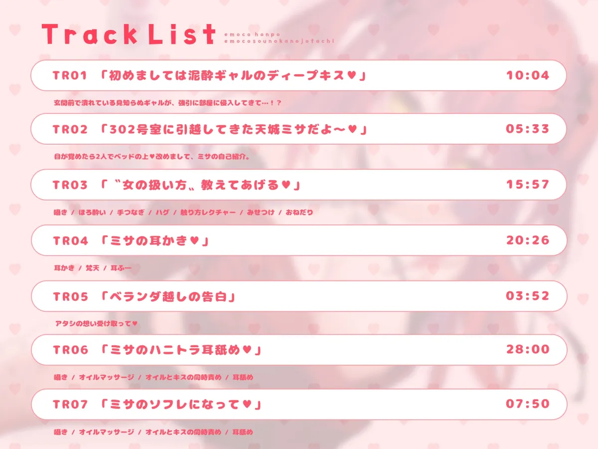 【酔い舐め♡】302号室に引越してきた積極的なギャルに襲われる夜 ～えもこ荘の彼女たち～