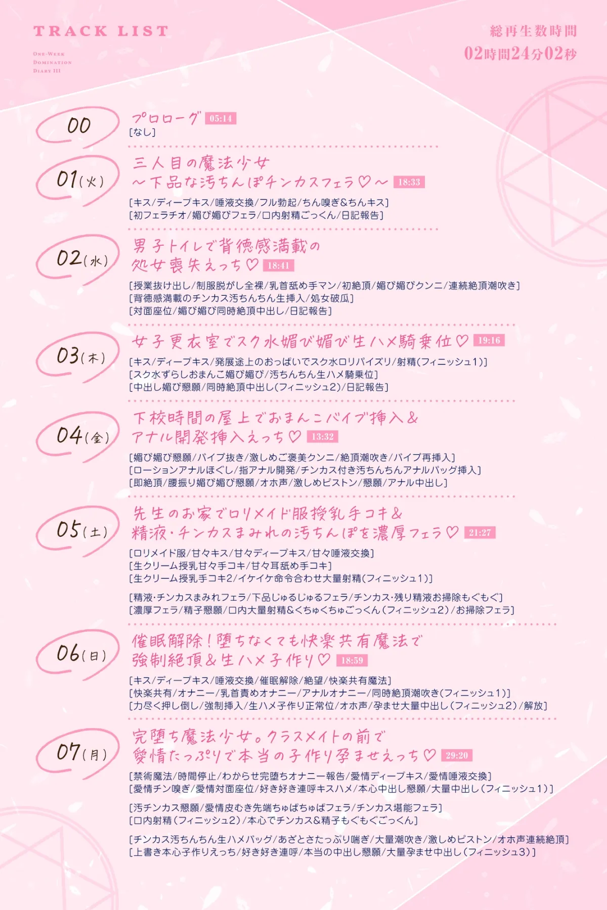 【媚び媚び催眠】○リ魔法少女の一週間調教日記III~汚ちんちん&チンカスで下品な性奴隷調教~ 【媚び媚び催眠】○リ魔法少女の一週間調教日記III~汚ちんちん&チンカスで下品な性奴隷調教~