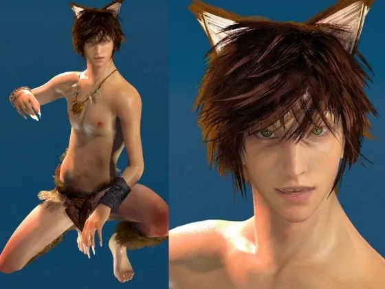 【3D動画】イケメン狼と赤ずきんちゃんは発情期！満月の夜にこっそり野外いちゃらぶ