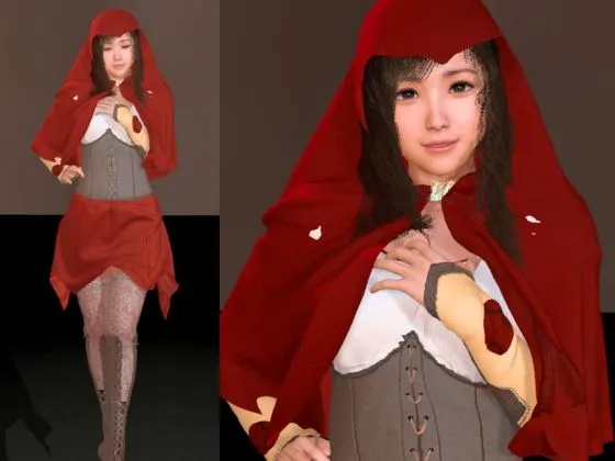 【3D動画】イケメン狼と赤ずきんちゃんは発情期！満月の夜にこっそり野外いちゃらぶ