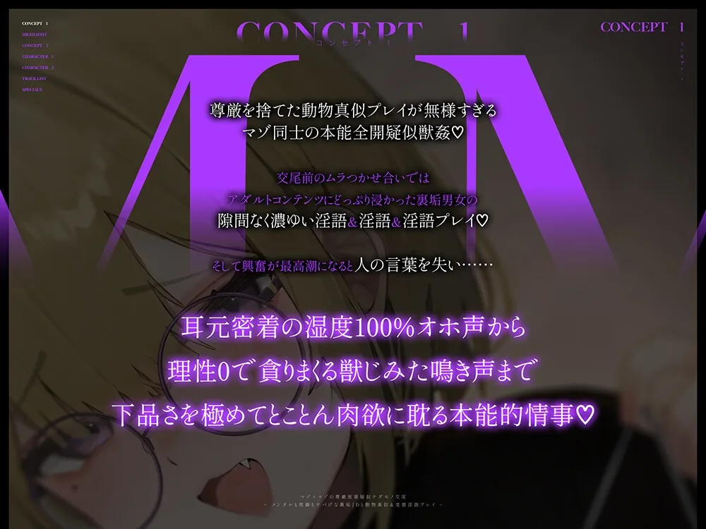 マゾ×マゾの尊厳放棄疑似ケダモノ交尾 -メンタルも性癖もヤバげな裏垢JDと動物真似&変態淫語プレイ- マゾ×マゾの尊厳放棄疑似ケダモノ交尾 -メンタルも性癖もヤバげな裏垢JDと動物真似&変態淫語プレイ-