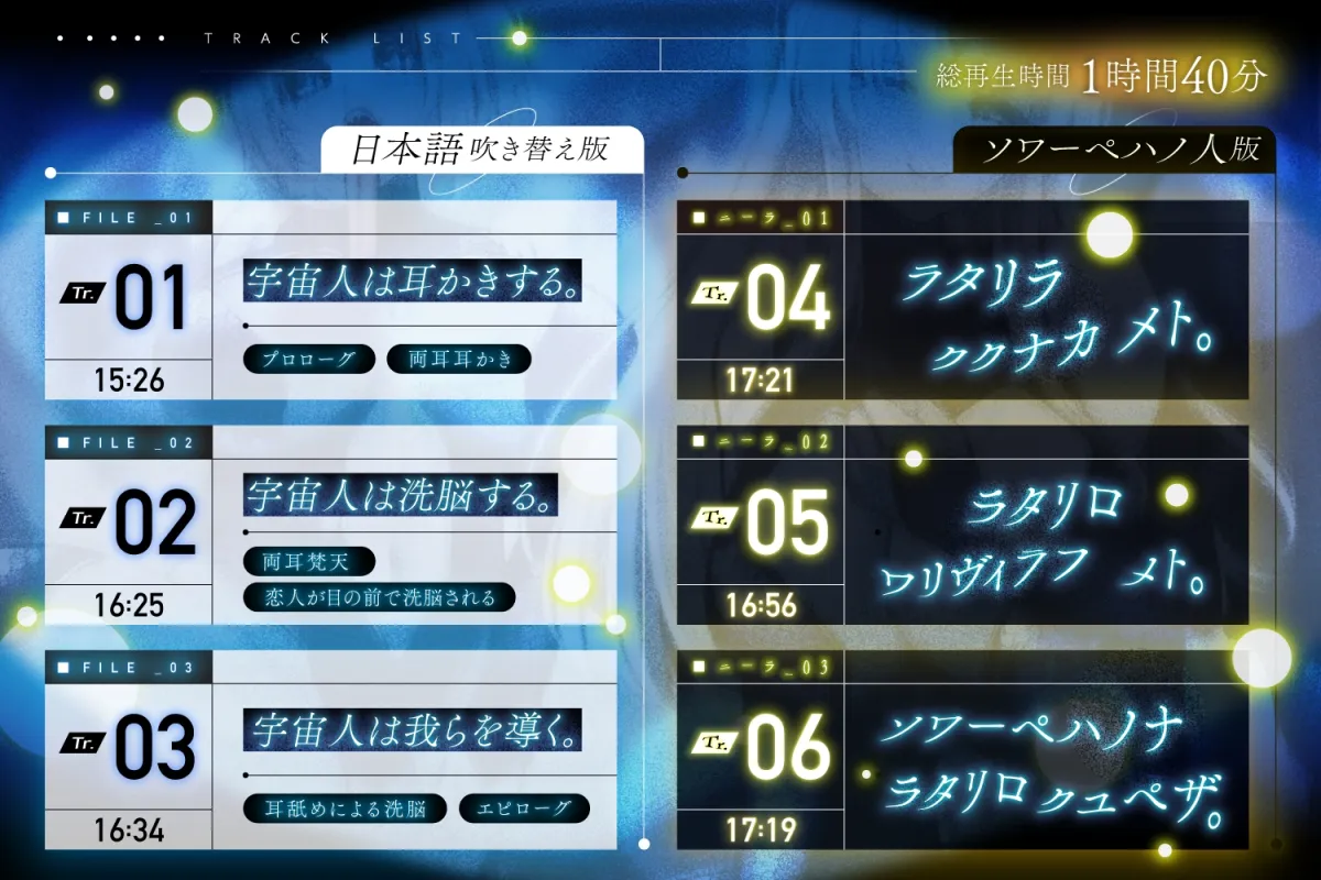 言葉は分からないが、やたら耳かきが上手い宇宙人に捕まった。