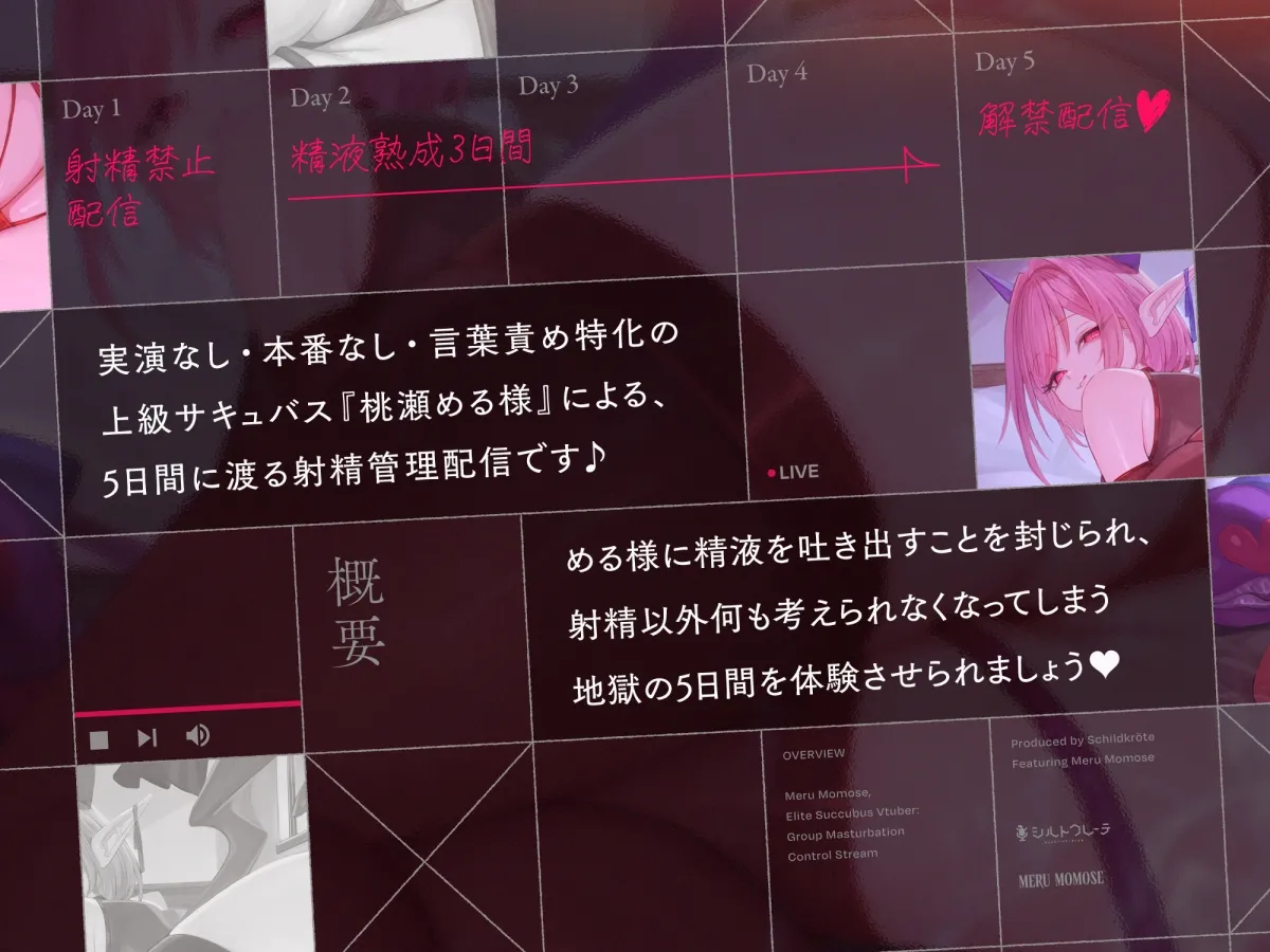 上級サキュバスVtuber桃瀬める様の集団射精管理配信 上級サキュバスVtuber桃瀬める様の集団射精管理配信