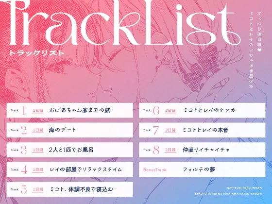 【14日間限定5大特典】がっつり猫目線♡ミコトとレイのいちゃあま夏休み【CV:高野麻里佳&広橋涼】 【14日間限定5大特典】がっつり猫目線♡ミコトとレイのいちゃあま夏休み【CV:高野麻里佳&広橋涼】