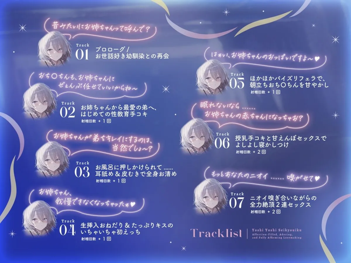 【姉×溺愛×匂いフェチ】月お姉ちゃんのよしよし性教育〜愛情だくだく甘やかし全肯定えっち〜【KU100/フォーリー】