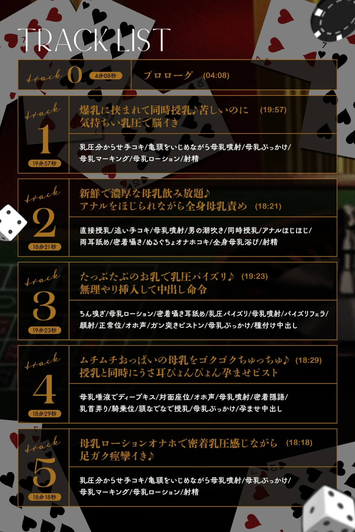 【全編母乳天国】貞操逆転！種付け裏カジノ～淫乱バニーガールの母乳に溺れて強制孕ませ子作り交尾～【男性受け】