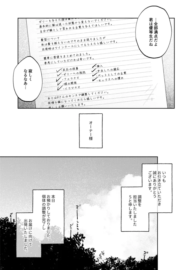 調整記録 ご主人様(あなた)の元へ届くまで 調整記録 ご主人様(あなた)の元へ届くまで