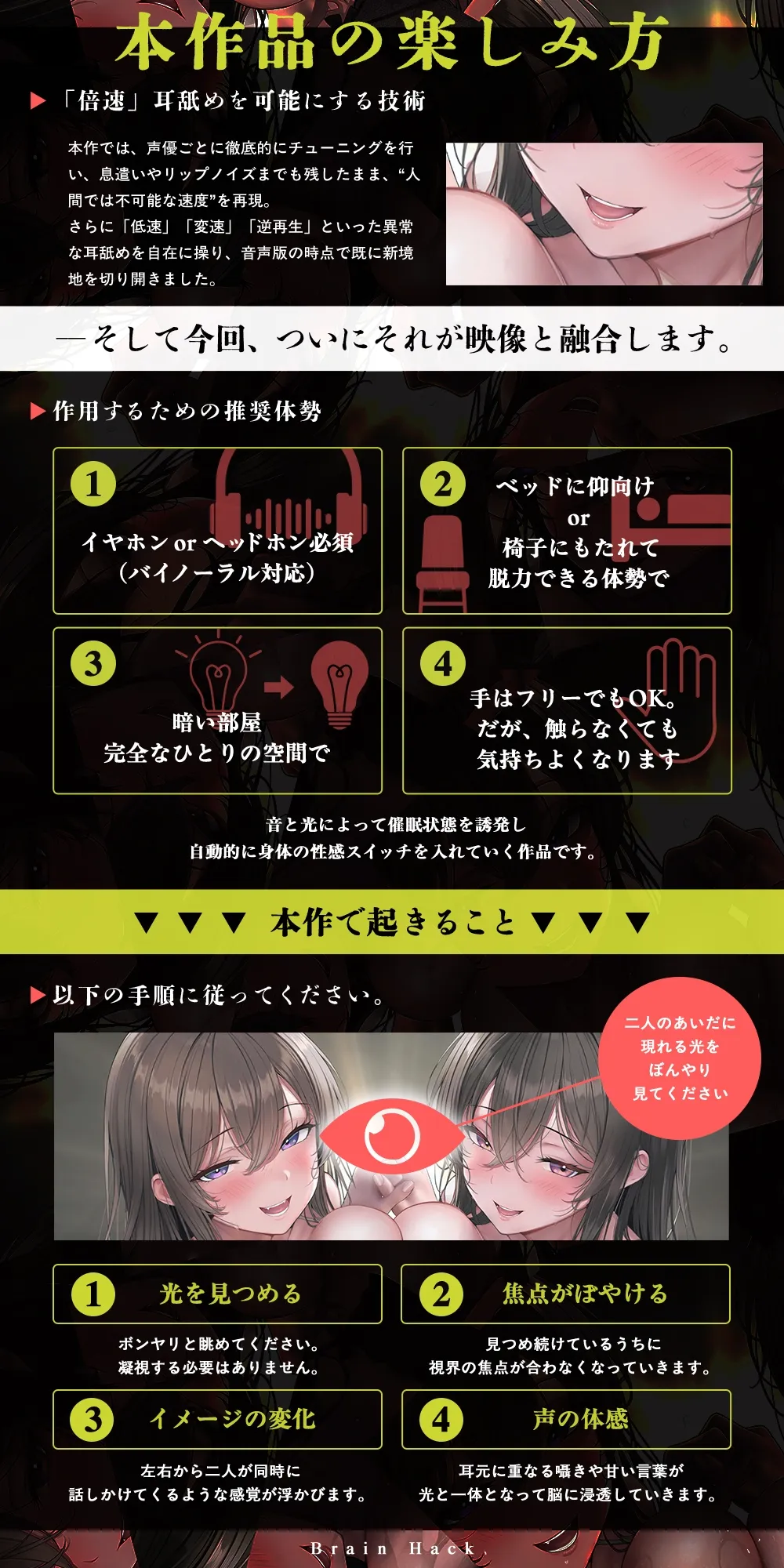 【超高速耳舐め】「脳が、バグる。」 The Movie~超高速・半減速・逆再生の超気持ちイイ耳舐めで快楽発狂~ 【超高速耳舐め】「脳が、バグる。」 The Movie~超高速・半減速・逆再生の超気持ちイイ耳舐めで快楽発狂~