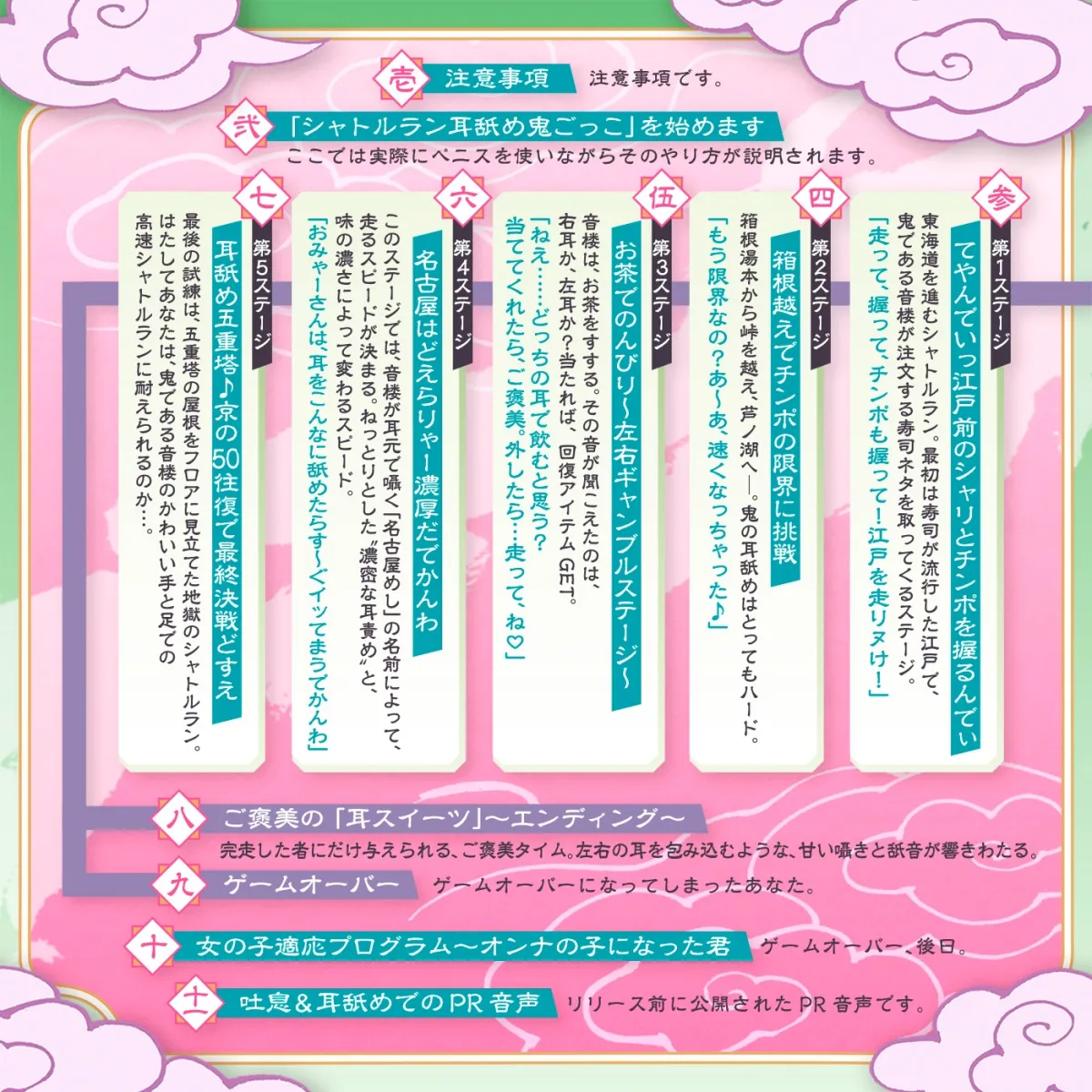 【耳舐め特化】シャトルラン「耳舐め鬼ごっこ」〜深奥耳舐地獄街道〜 【耳舐め特化】シャトルラン「耳舐め鬼ごっこ」〜深奥耳舐地獄街道〜