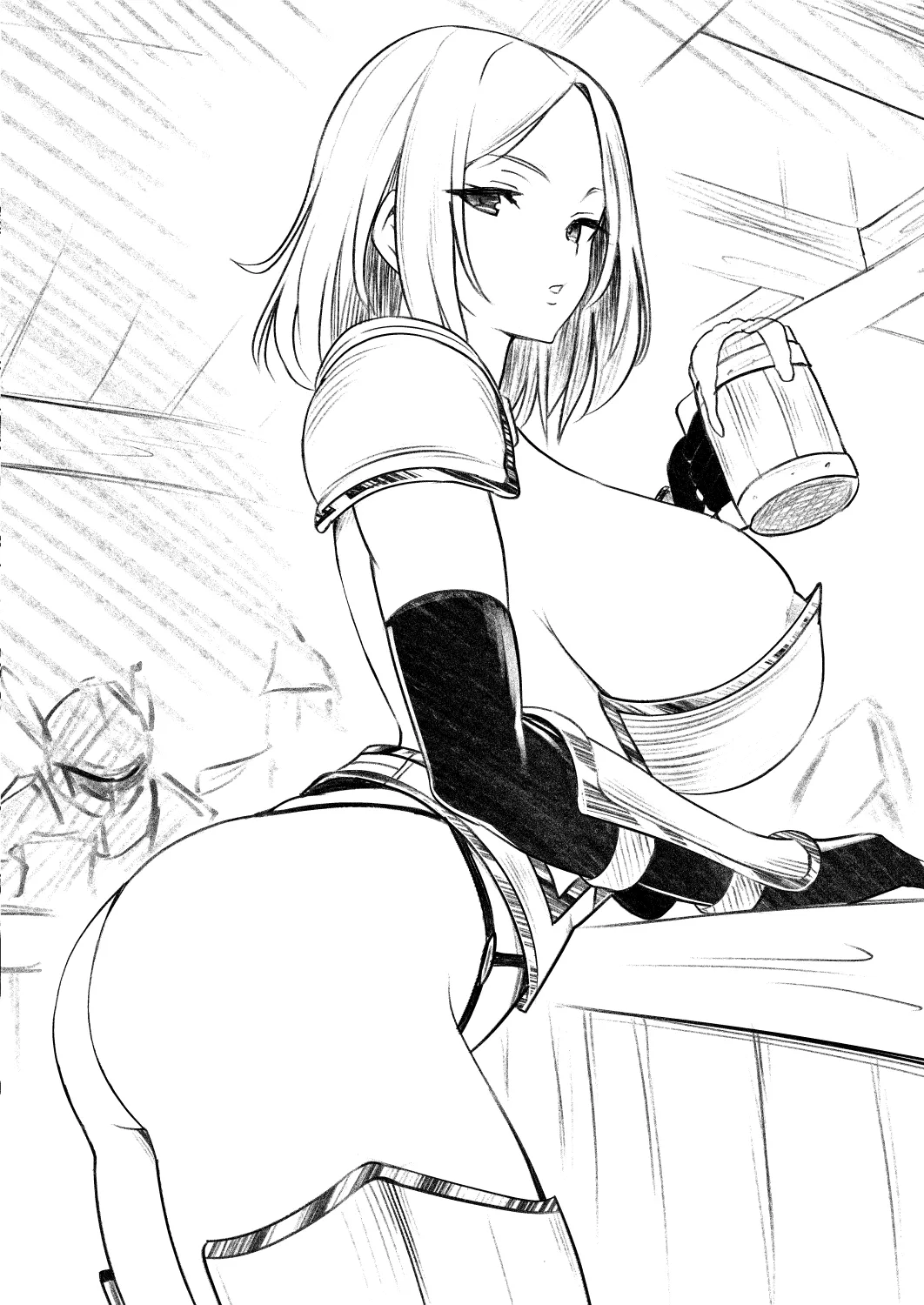 耳ほじクエスト～ミミーダの酒場～『強くてセクシーな戦士のお姉さんをなかまにする?▶はい いいえ』