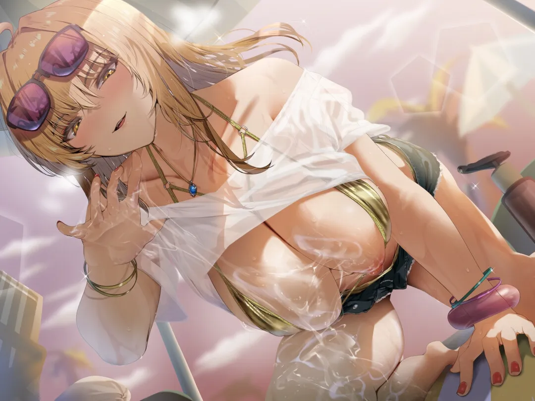 【期間限定99円/2時間】爆乳ギャルお姉さんの暮らす海辺の地元へ戻った3日間〜全肯定ぬるぬるパイズリで癒されて〜【KU100】