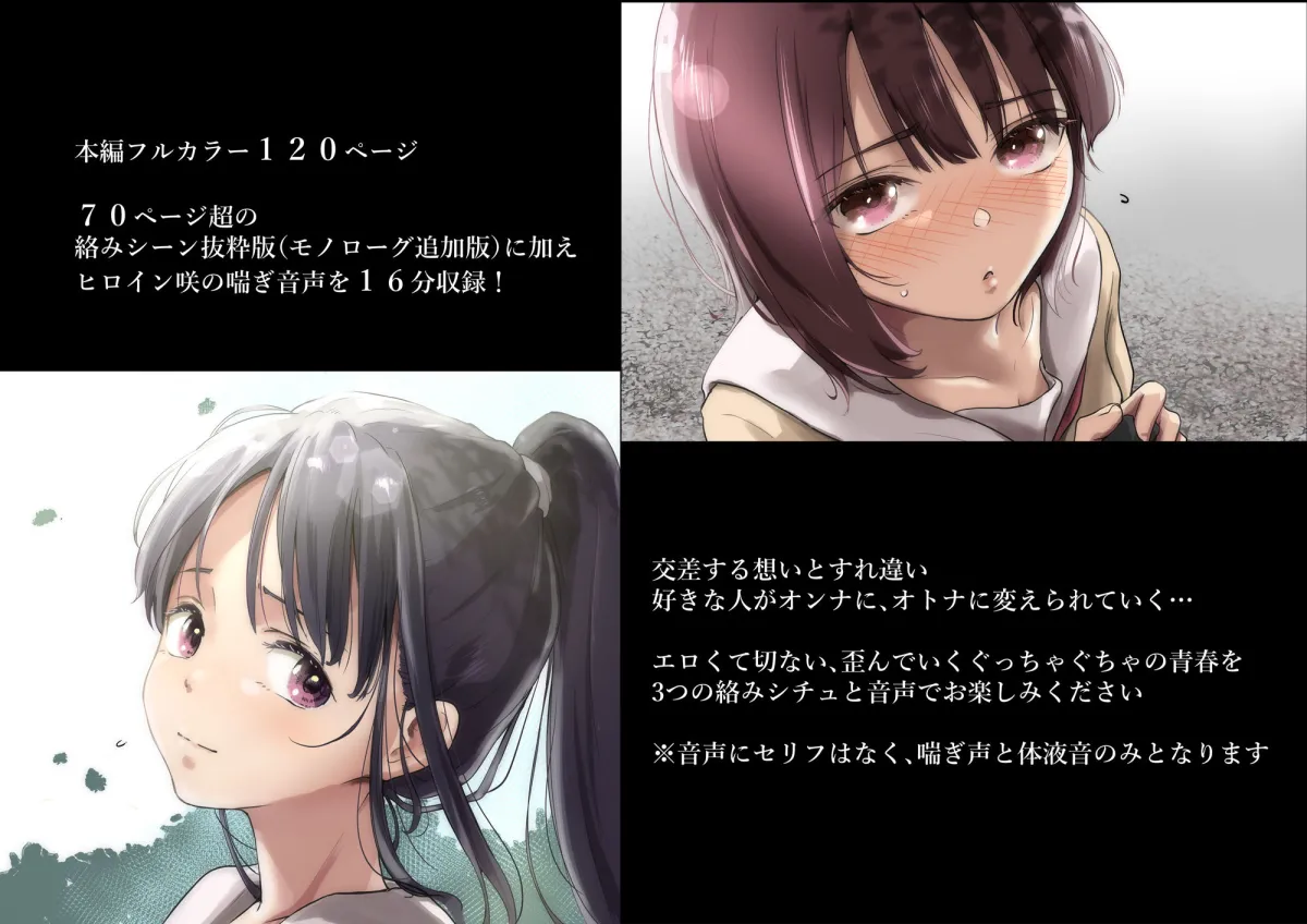 青が溶ける  （好きな人が隣の布団で喘ぐ青春BSS-喘ぎ音声付）