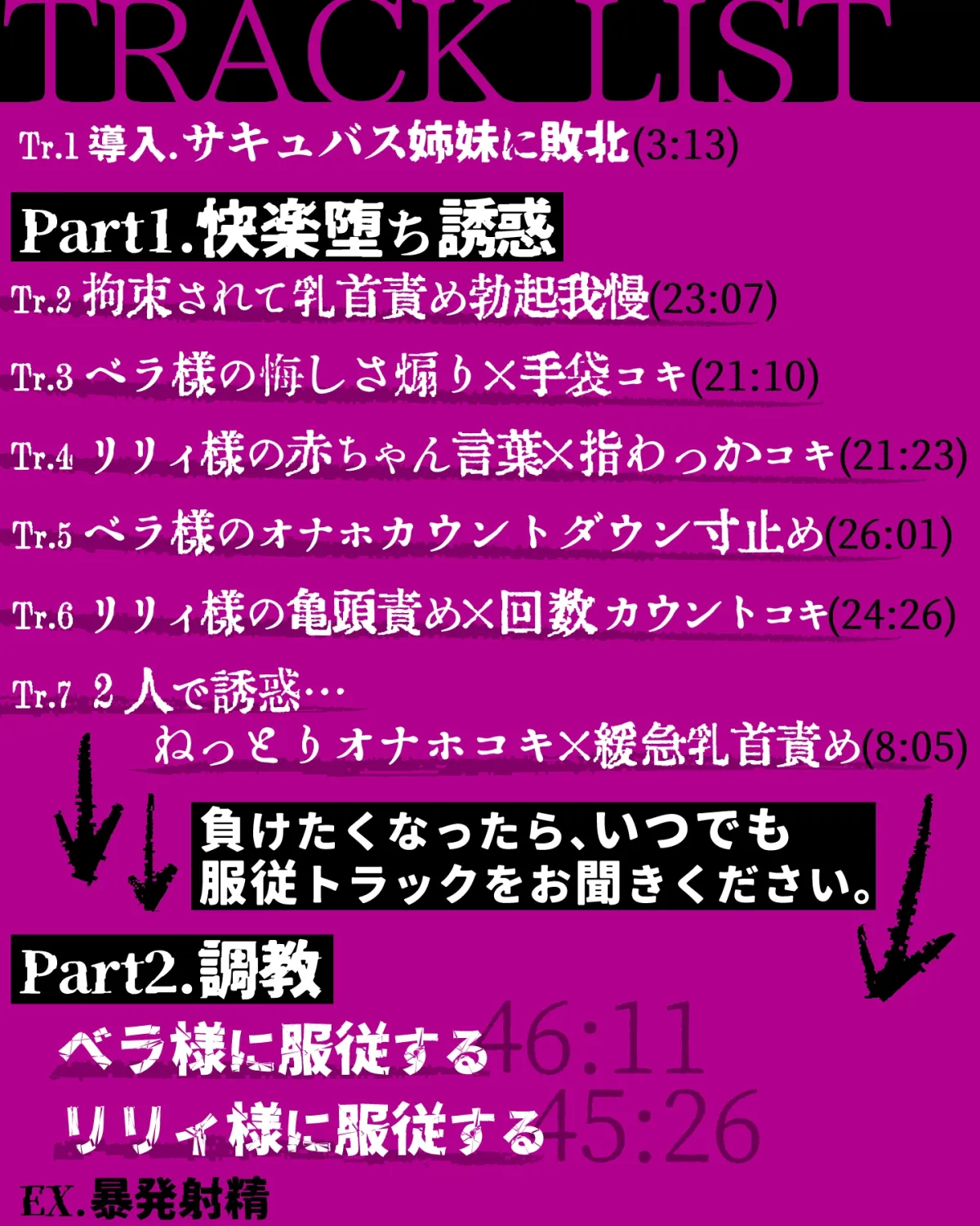 【総再生時間3h40m】つよつよ淫魔に敗北＆調教～マゾ乳首責め×寸止め地獄で快楽堕ち～【乳首カリカリ特化】