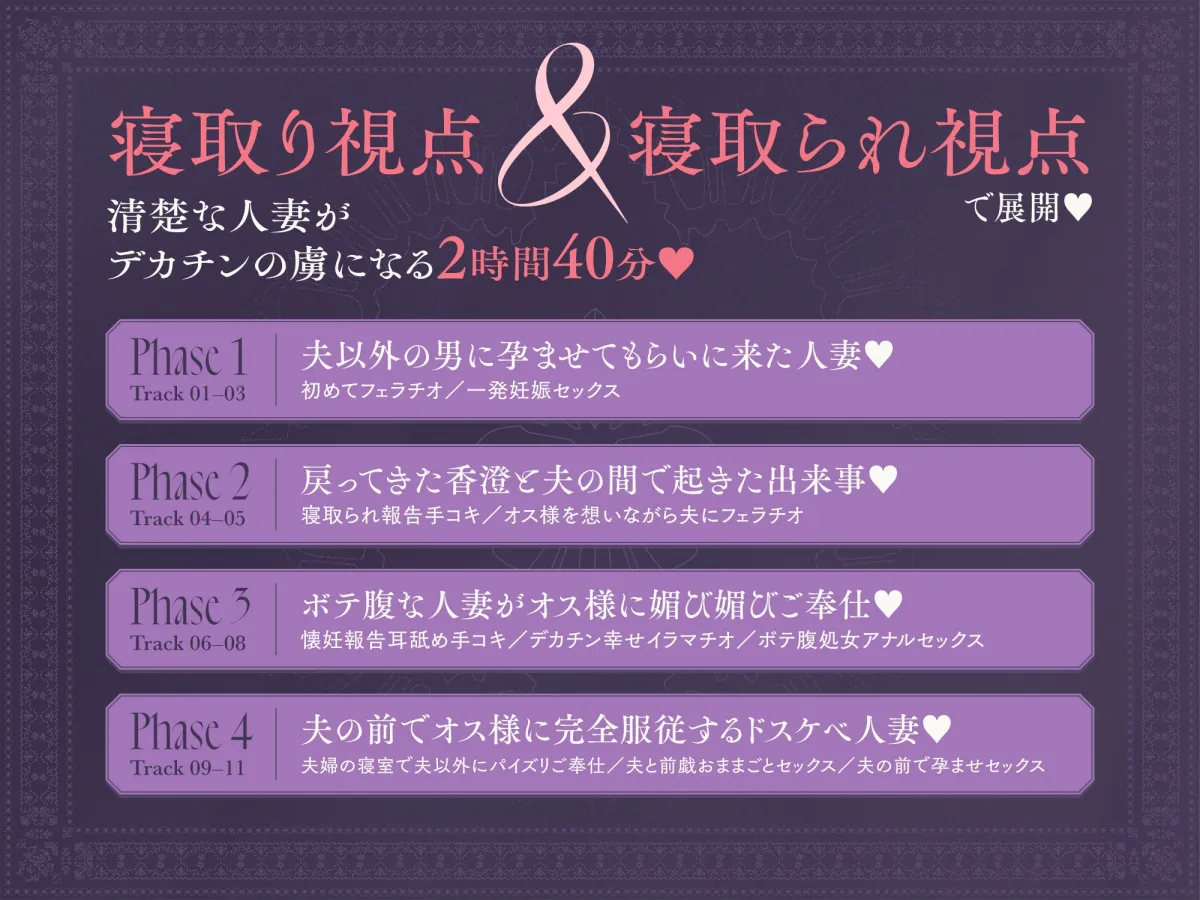 ✅20日まで限定8特典!✅夫以外を知らない新婚人妻がチンカス汚ちんぽ様に托卵してもらうお話♡【KU100】