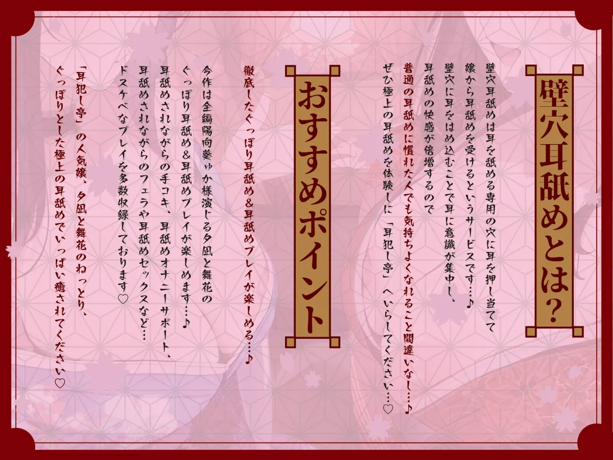 ✅豪華4大特典付き✅【全編ぐっぽり極深耳奥舐め】壁穴耳舐め専門「耳犯し亭」へようこそ2～耳奥舐めに特化したドスケベ耳舐め嬢×2による極上耳奥舐め性感サービス～