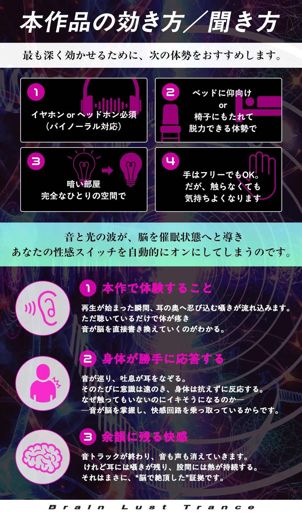 【絶頂地獄】脳淫トランス～脳波を操作し快感の回路を書き換える本物の電子ドラッグ～