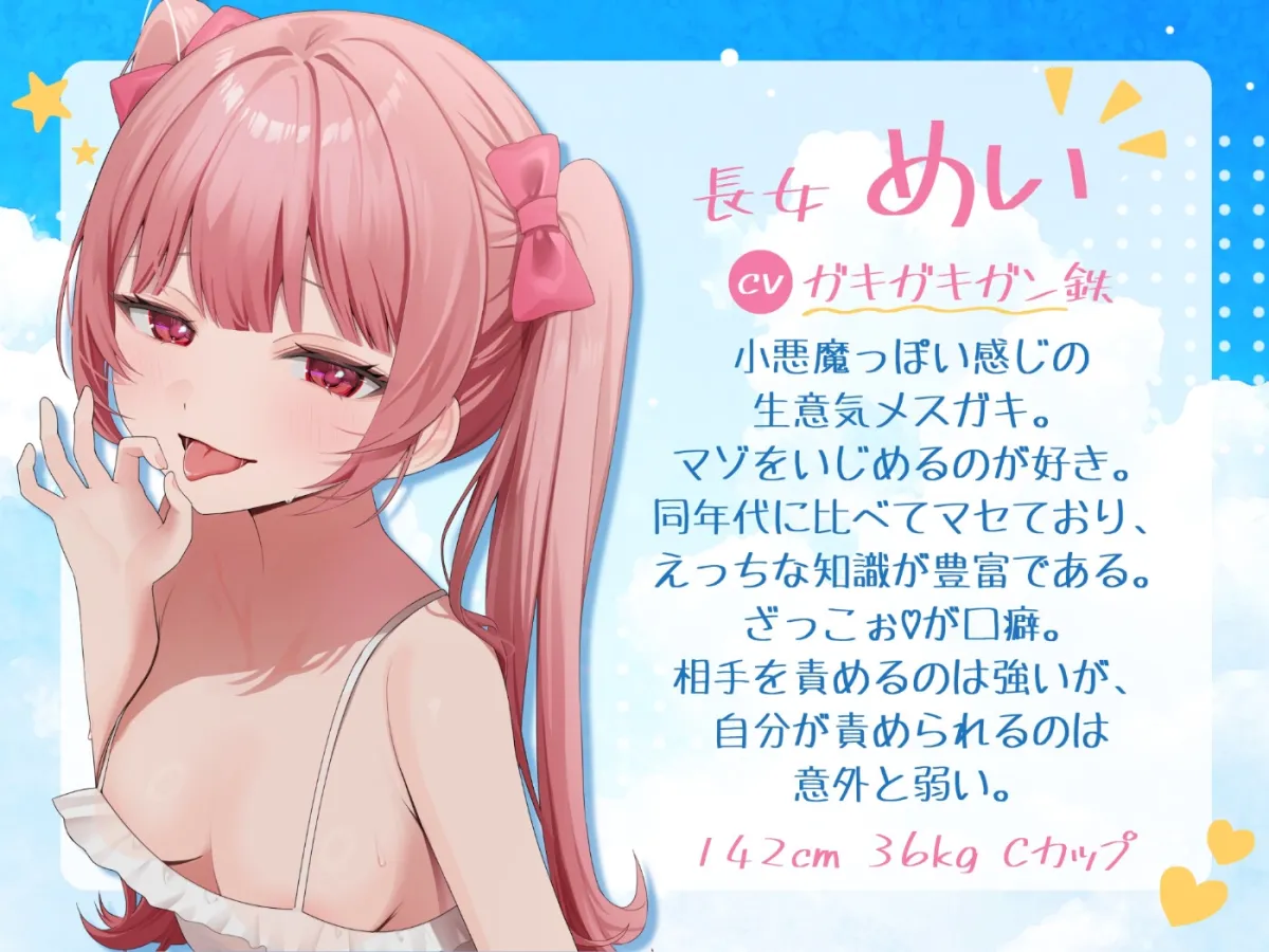 【お下品特化】パパ活ごっこ♡おじさんざっこぉ~♡姪っ子メスガキ三つ子に搾られまくる、俺の夏。【マゾ向け】 【お下品特化】パパ活ごっこ♡おじさんざっこぉ~♡姪っ子メスガキ三つ子に搾られまくる、俺の夏。【マゾ向け】