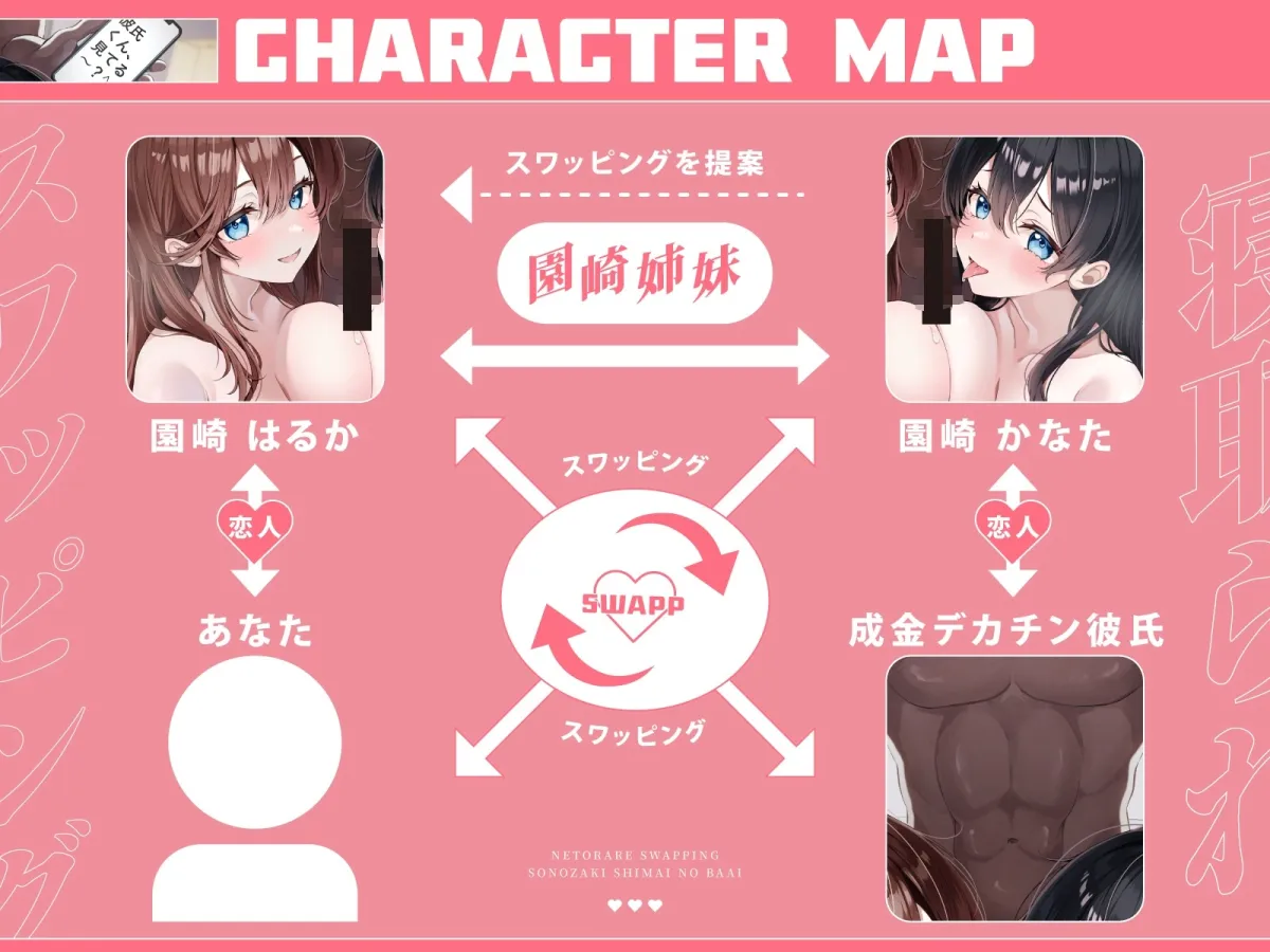 【DM特典付き!W視点有り】寝取られスワッピング-園崎姉妹の場合-~将来を約束した清楚幼馴染カノジョが成金デカチン男に調教されて寝取られるまで~ 【DM特典付き!W視点有り】寝取られスワッピング-園崎姉妹の場合-~将来を約束した清楚幼馴染カノジョが成金デカチン男に調教されて寝取られるまで~