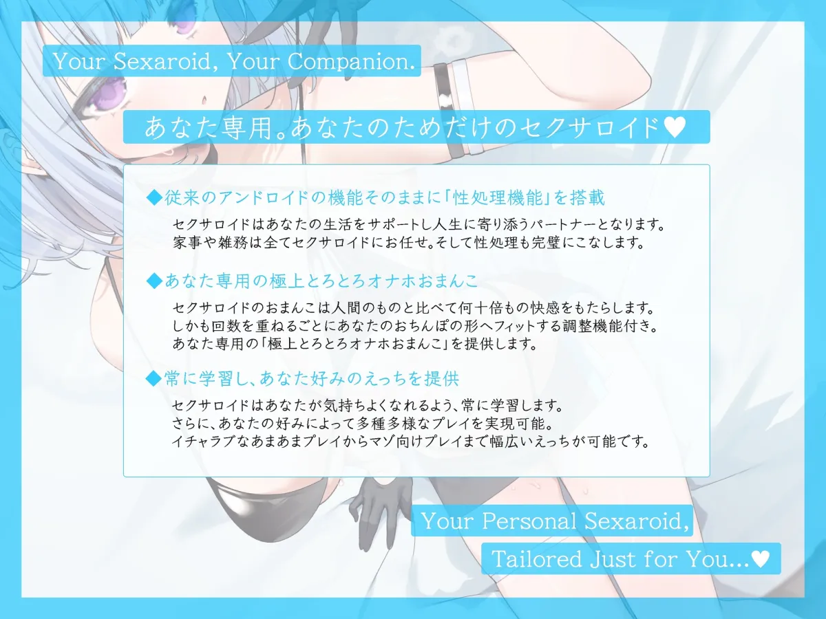 あなた専用のオナホセクサロイド ~事務的だけどあまあま。毎日甘ヌキ性処理してくれるセクサロイドとラブハメ性活♪~ あなた専用のオナホセクサロイド ~事務的だけどあまあま。毎日甘ヌキ性処理してくれるセクサロイドとラブハメ性活♪~