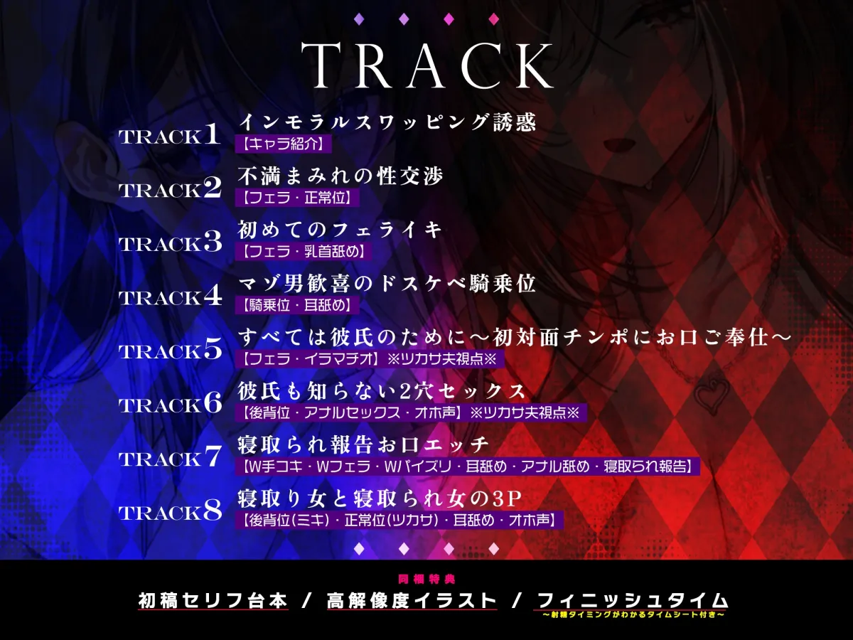 寝取り寝取られ快楽スワップ ～攻め好き人妻OLの逆レイプと同期カノジョの僕が聞いたことのない下品な喘ぎ～《‼ボーナストラック含む5大早期特典‼》