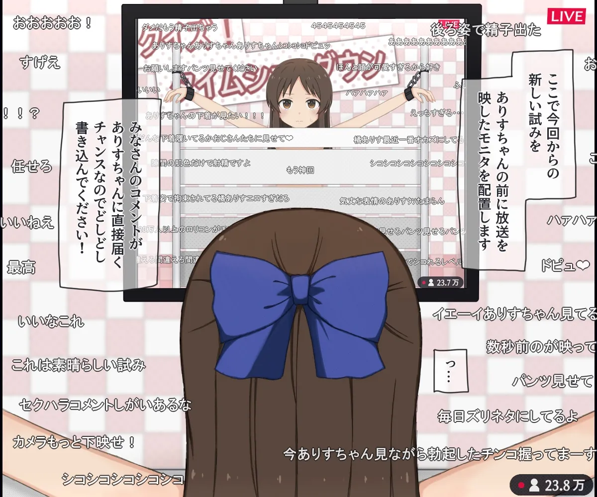 生放送のエロクイズバラエティに出演するJ○アイドルの話