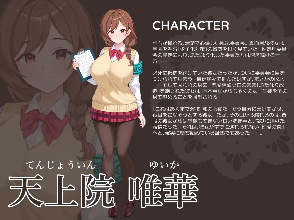 【✅期間限定110円✅】【強制ふたなり化調教】元風紀委員長は快楽堕ち性処理委員～オホ声で媚び媚びご奉仕～