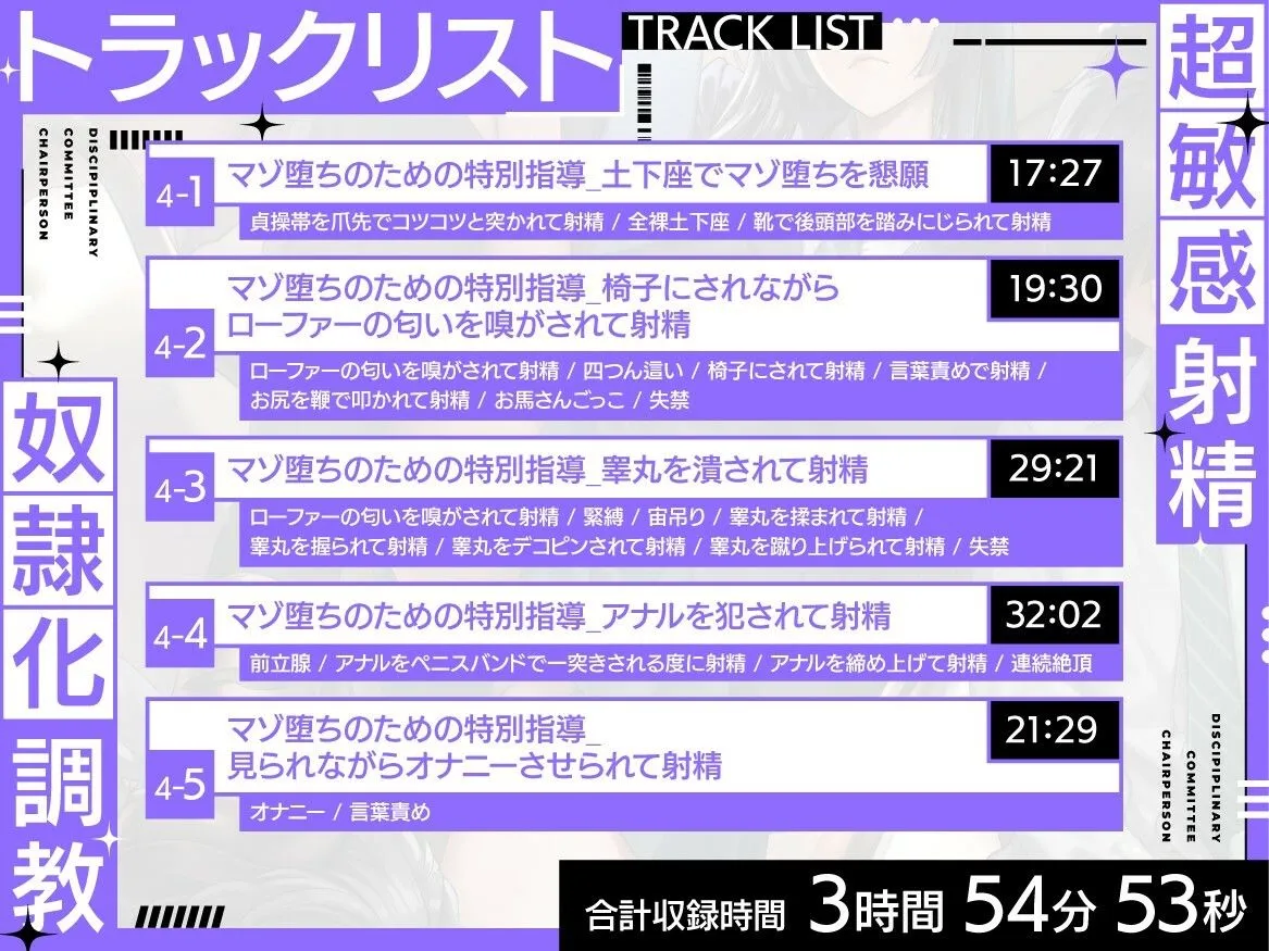 【淫紋×連続絶頂×マゾ調教】サキュバス風紀委員長による超敏感射精奴隷化調教〜全男子生徒のマゾ化及び貞操完全管理計画〜