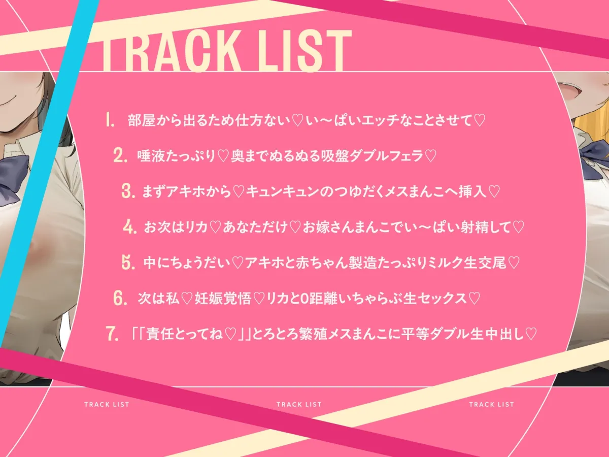 幼なじみ2人とSEXしないと出られない部屋