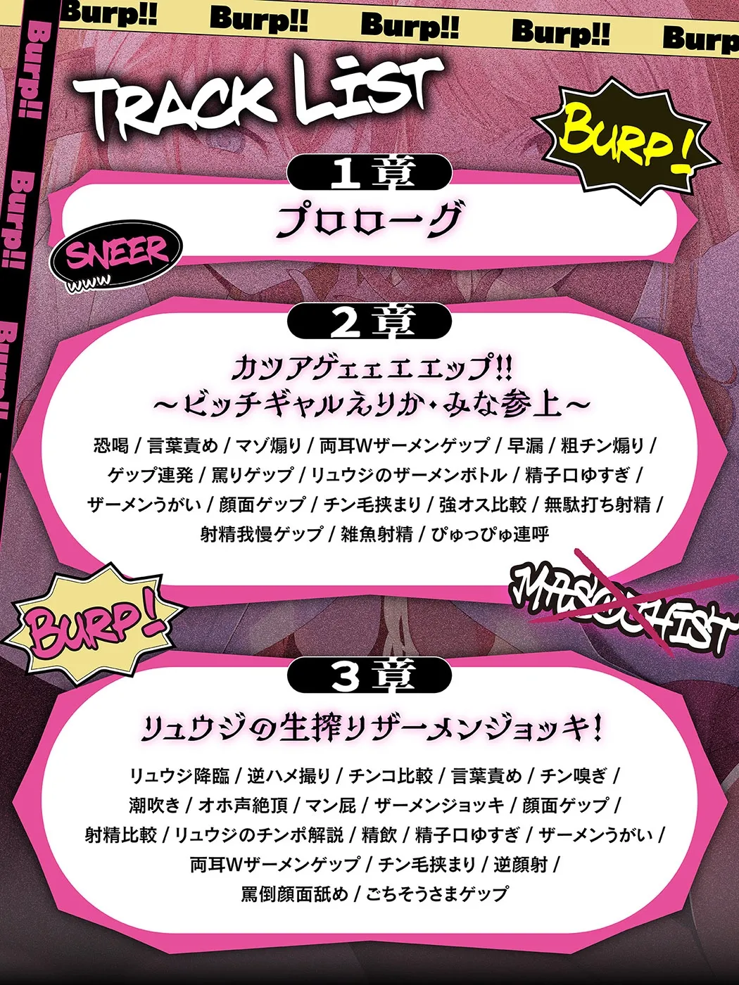 カツアゲェェエエップ!!カースト上位のビッチギャル達に搾られまくる、マゾの僕。【ゲップ特化・NTR・マゾ向け】