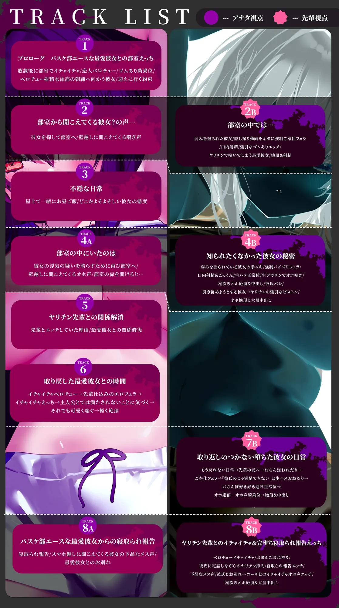 【3/7配信決定！】【壁越しNTR】バスケ部エースな最愛彼女がヤリチン先輩に寝取られるまで～部室から聞こえる、僕の知らない下品なメス声～