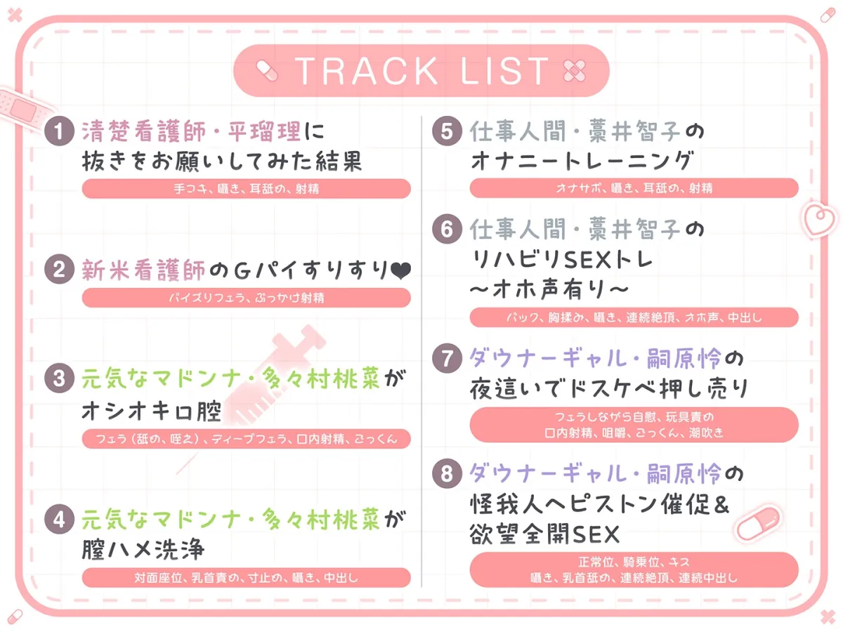 【期間限定55円】総勢4名!白衣美女と朝昼晩えっち入院生活<KU100> 【期間限定55円】総勢4名!白衣美女と朝昼晩えっち入院生活<KU100>