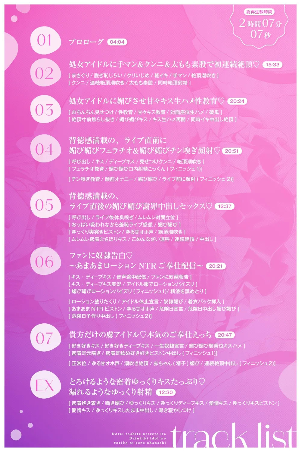 【媚び媚び性教育2】奴隷として売られていた大人気アイドルを虜にするお話【キス大好き奴隷】 【媚び媚び性教育2】奴隷として売られていた大人気アイドルを虜にするお話【キス大好き奴隷】