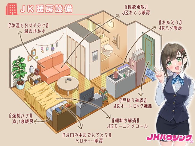 ダウナー系JKと1K性活～エッチな添い寝暖房付き～